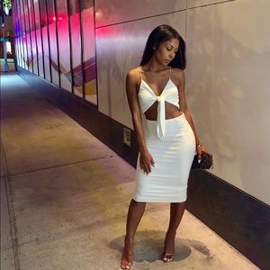 White 2 piece midi set